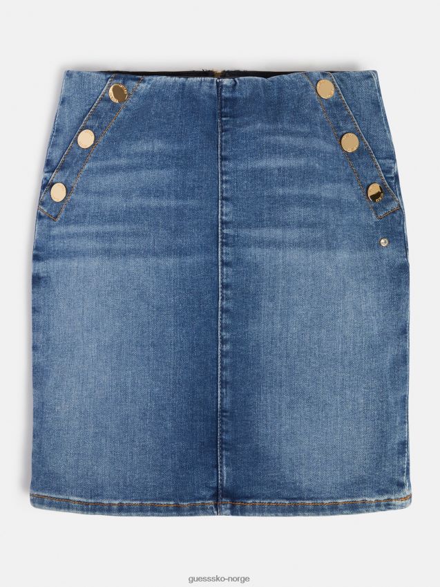 Guess denimskjørt blått blå pike F0LJ801925