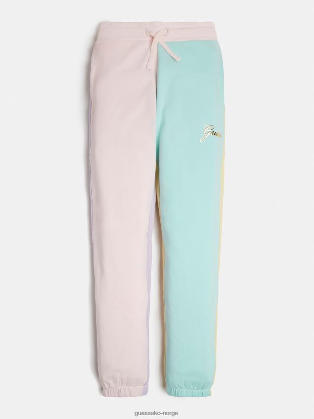 Guess flerfarget mønster fargeblokk aktiv bukse flerfarget mønster pike F0LJ801973