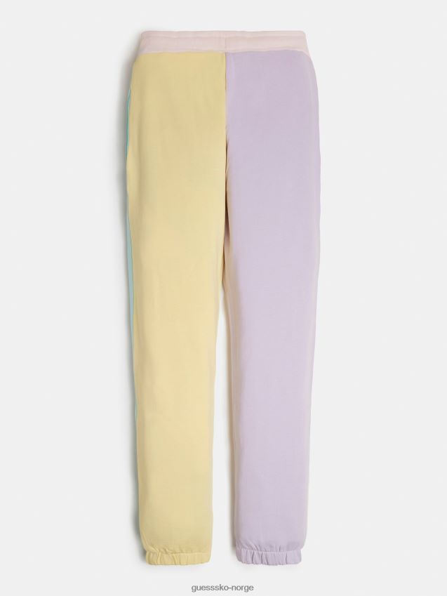 Guess flerfarget mønster fargeblokk aktiv bukse flerfarget mønster pike F0LJ801973