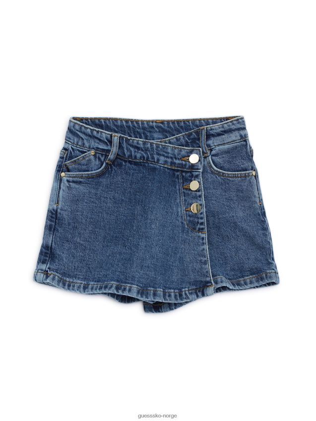 Guess iced blue wash denim skort (7-16) isblått vask pike F0LJ8011223
