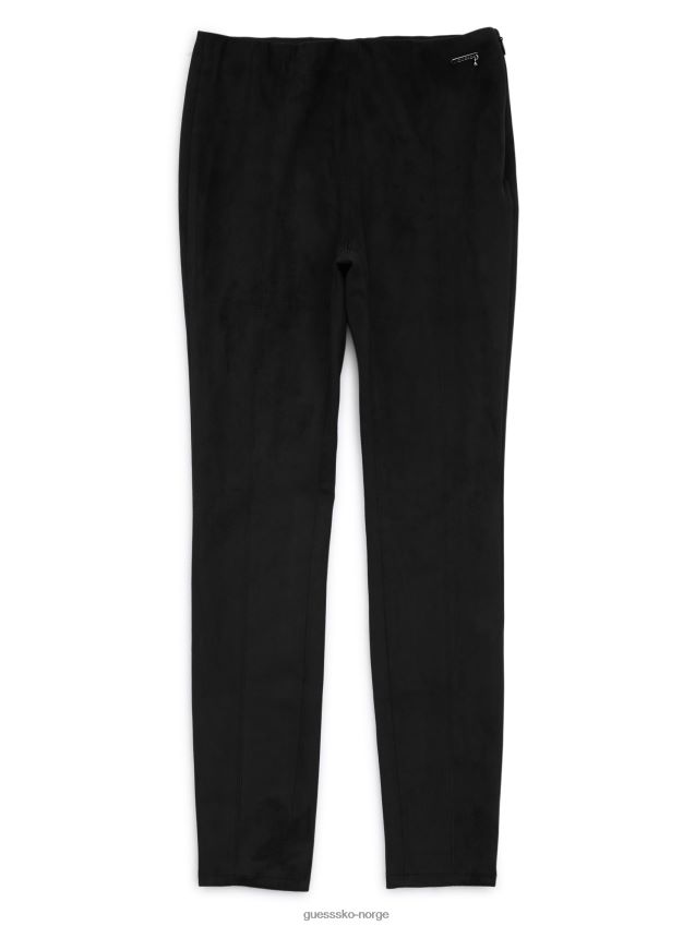 Guess kulsvarte mini-leggings i imitert semsket skinn (7-16) kulsvart pike F0LJ8011310