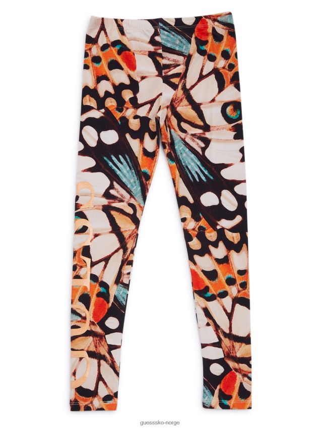 Guess leggings med glitterlogotrykk med sommerfugltrykk (7-16) sommerfugltrykk pike F0LJ8011226