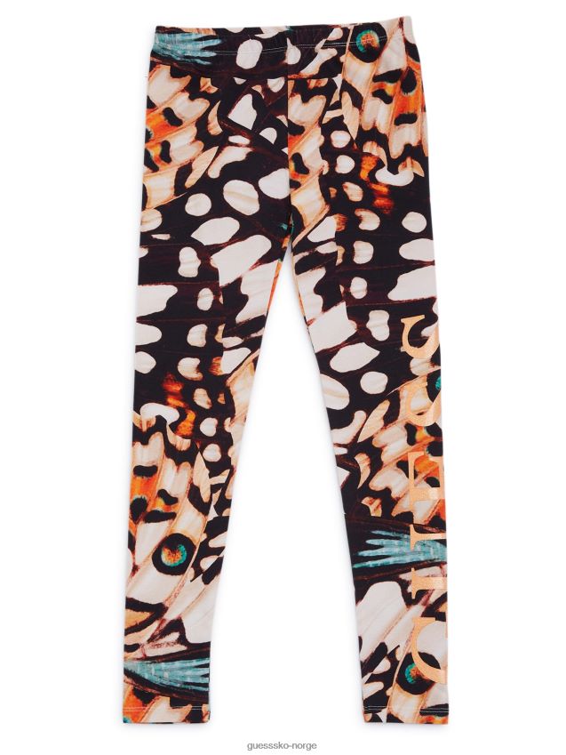 Guess leggings med glitterlogotrykk med sommerfugltrykk (7-16) sommerfugltrykk pike F0LJ8011226
