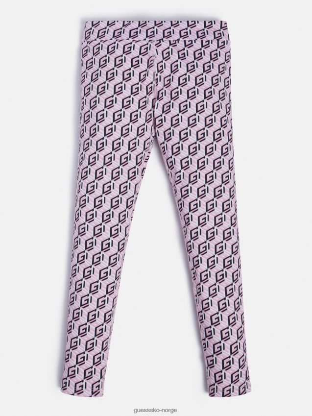 Guess leggings med multirosa all over logo multi rosa pike F0LJ802367