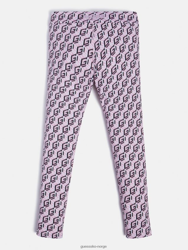 Guess leggings med multirosa all over logo multi rosa pike F0LJ802367