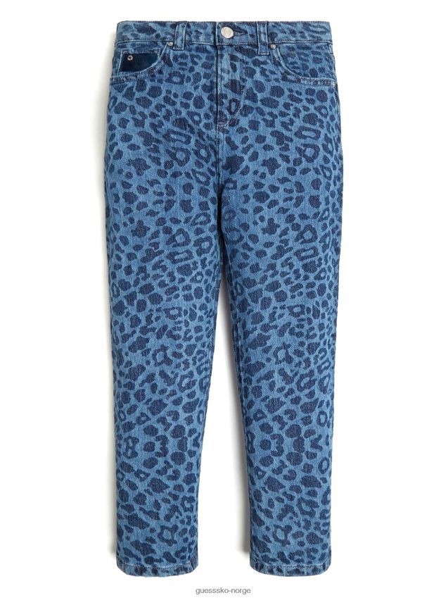 Guess leo jade mini leopard mom jeans (7-14) leo jade pike F0LJ8011480
