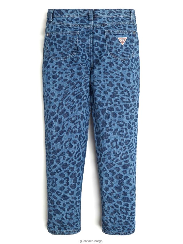 Guess leo jade mini leopard mom jeans (7-14) leo jade pike F0LJ8011480