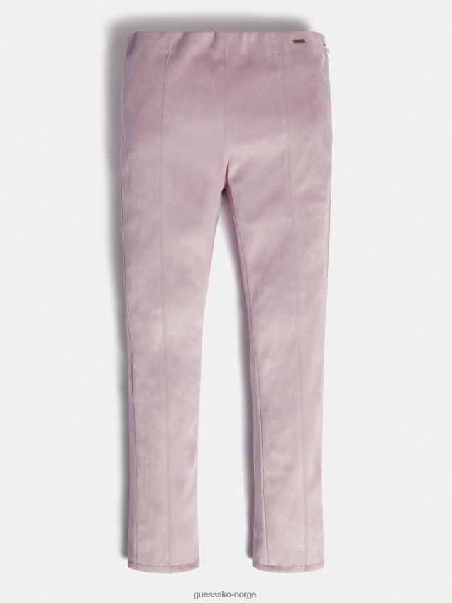 Guess lilla leggings i imitert semsket skinn syrin pike F0LJ801997