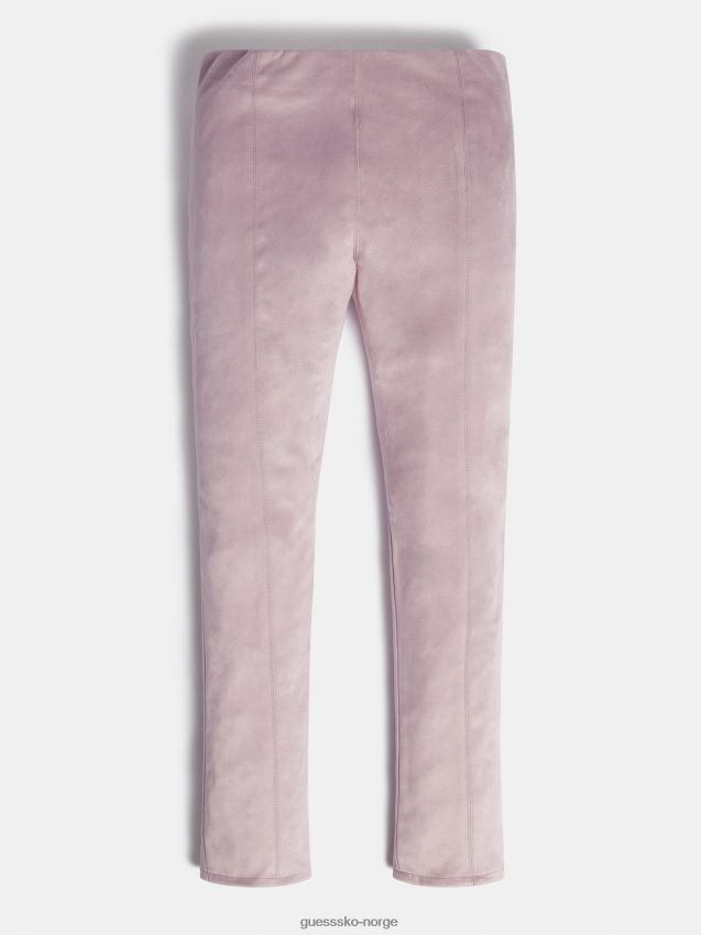 Guess lilla leggings i imitert semsket skinn syrin pike F0LJ801997