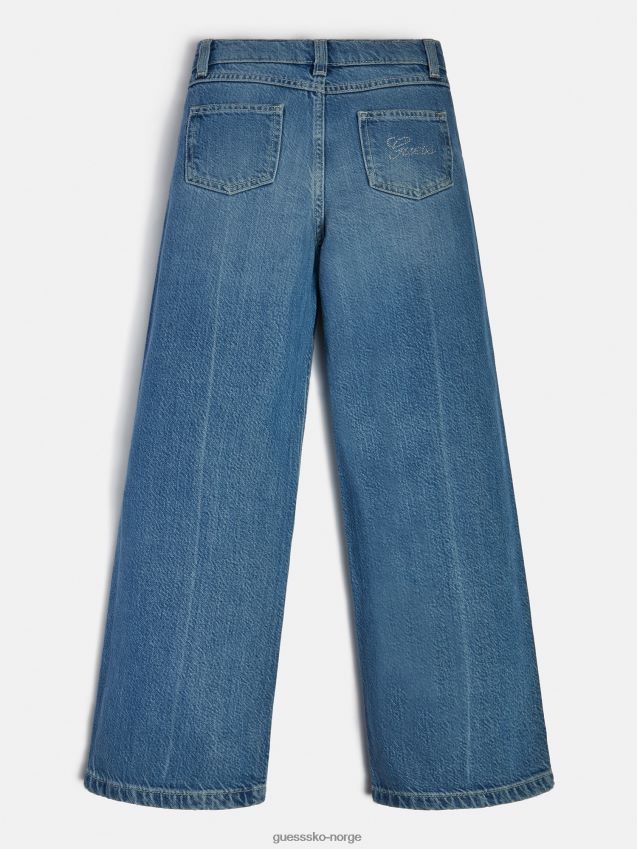Guess moteblå denimbukse med avslappet passform blå pike F0LJ802376
