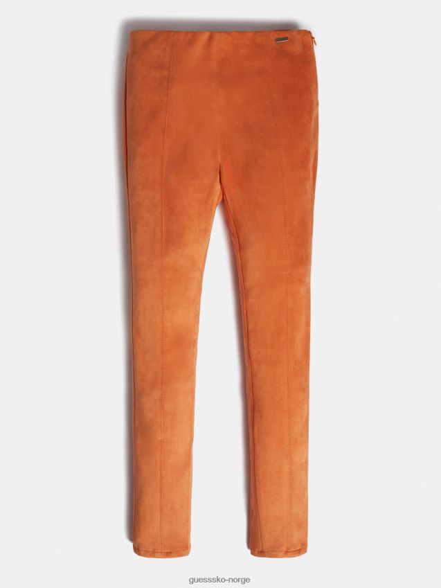 Guess oransje leggings i imitert semsket skinn oransje pike F0LJ801936