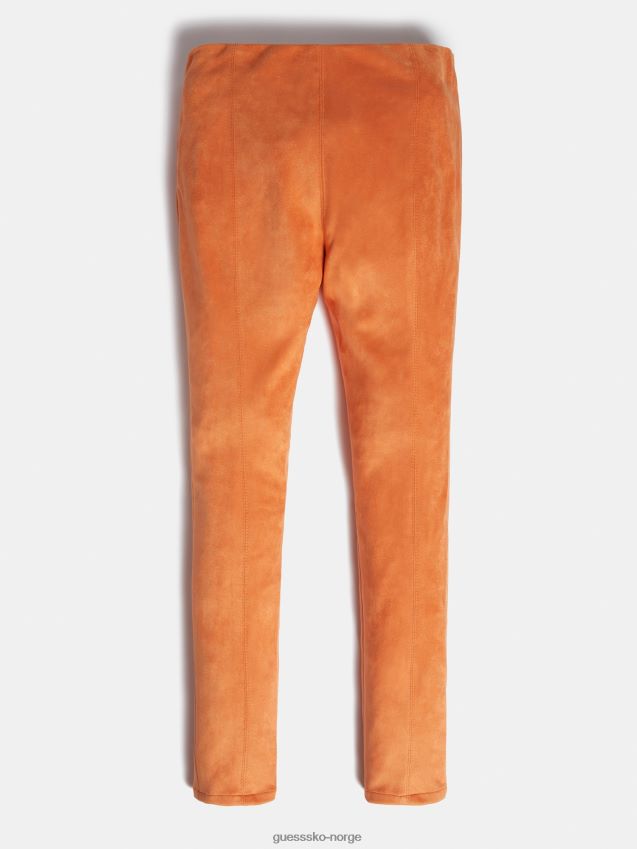 Guess oransje leggings i imitert semsket skinn oransje pike F0LJ801936