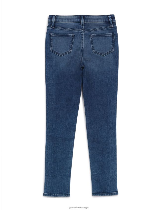 Guess pianna skinny jeans med høy stige (7-16) mørk vask mørk vask pike F0LJ808935