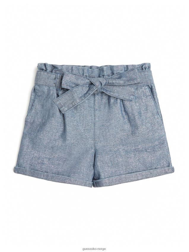 Guess shimmer denimshorts (7-14) lurex mellomblå vask lurex mellomblå vask pike F0LJ8011487