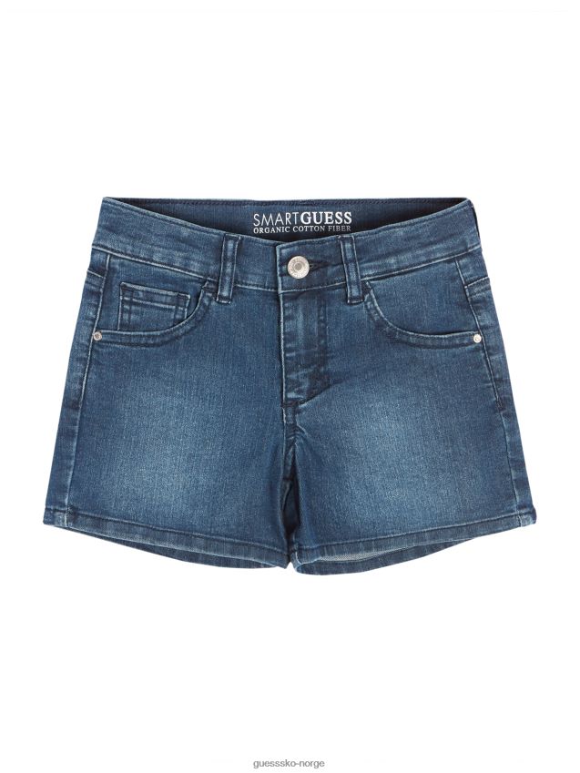 Guess stretch denimshorts (7-14) mellomblå vask mellomblå vask pike F0LJ8011449