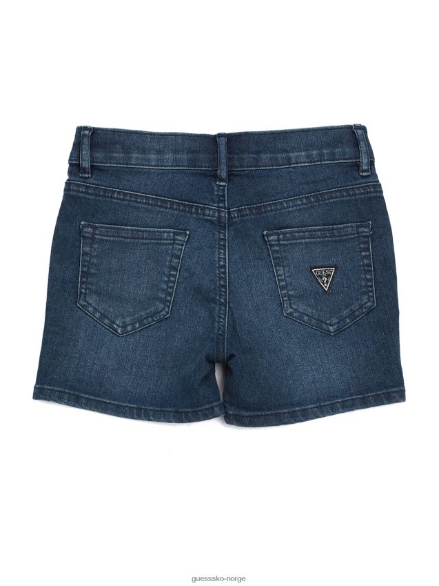 Guess stretch denimshorts (7-14) mellomblå vask mellomblå vask pike F0LJ8011449
