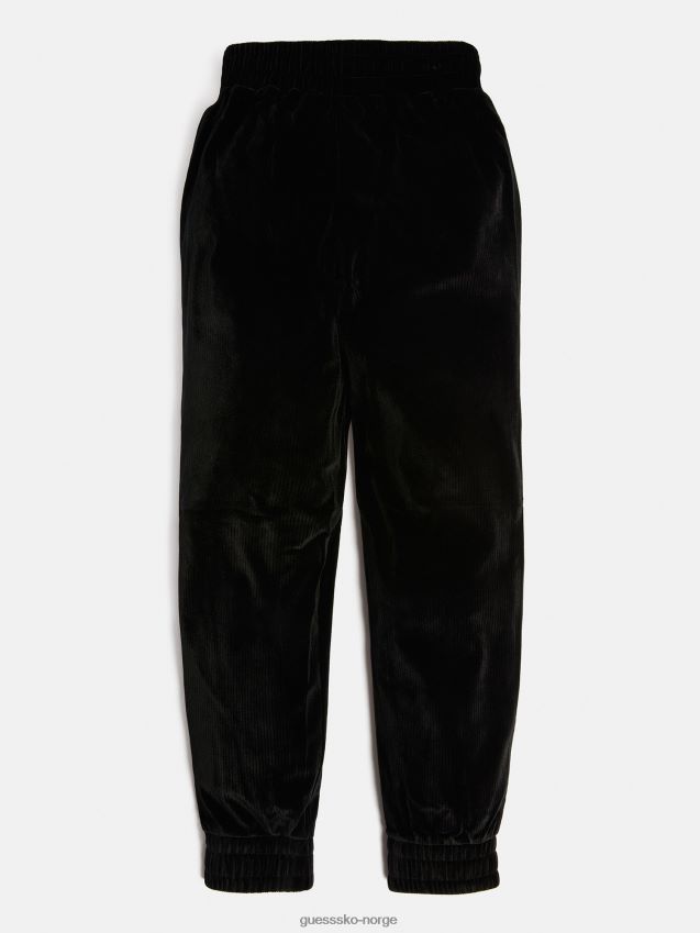 Guess svart cordfløyel aktiv bukse svart pike F0LJ801876