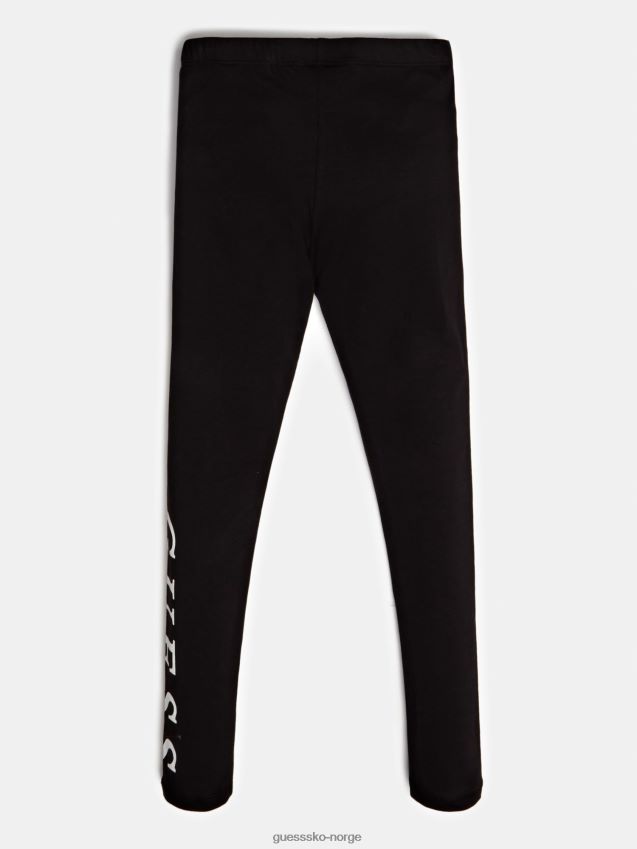 Guess svart legging med logo foran svart pike F0LJ802241