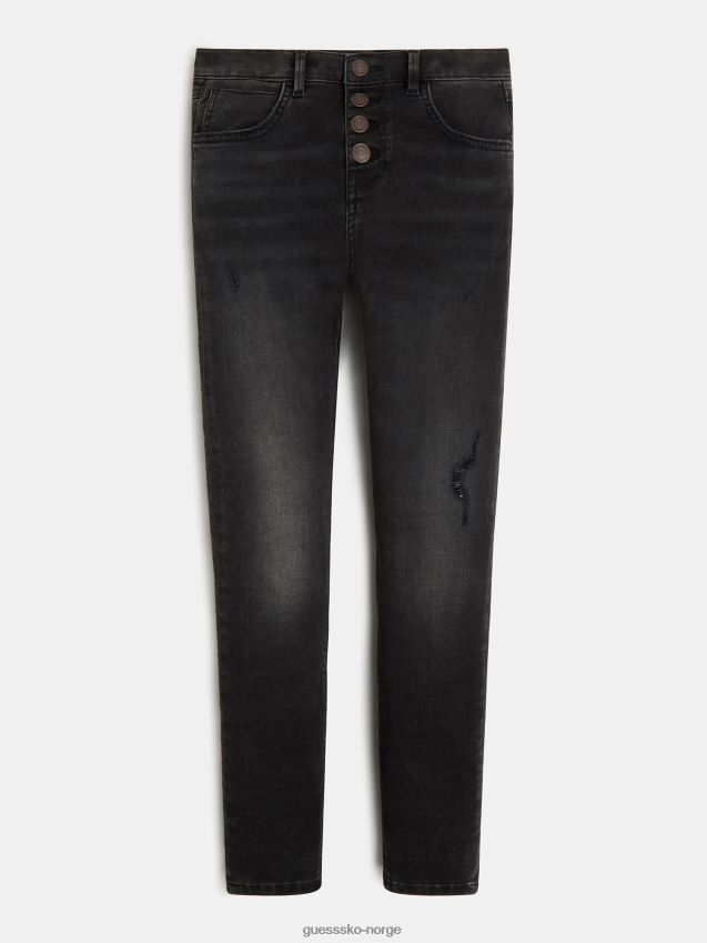 Guess svart skinny denim bukse ny trend svart pike F0LJ801888