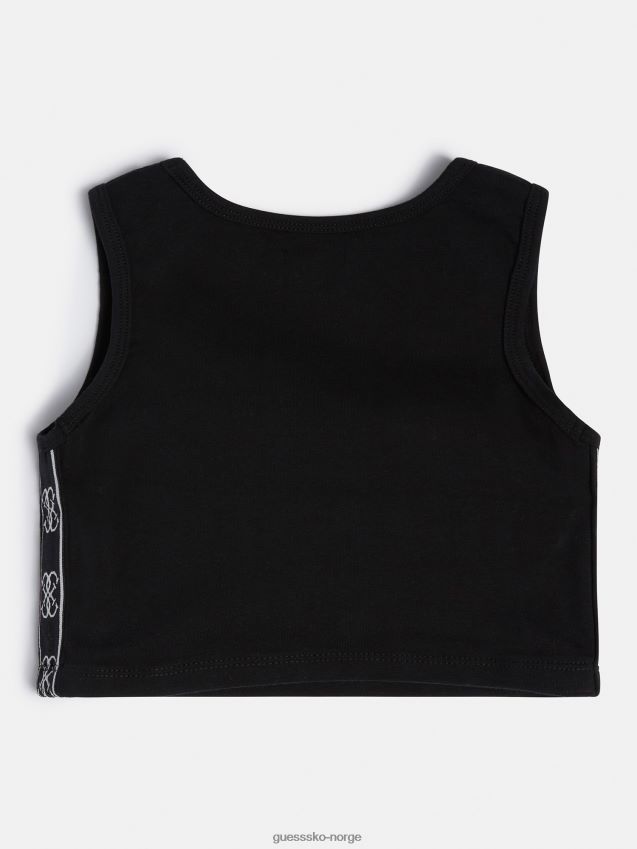 Guess aktiv BH med logo foran, svart svart pike F0LJ802225