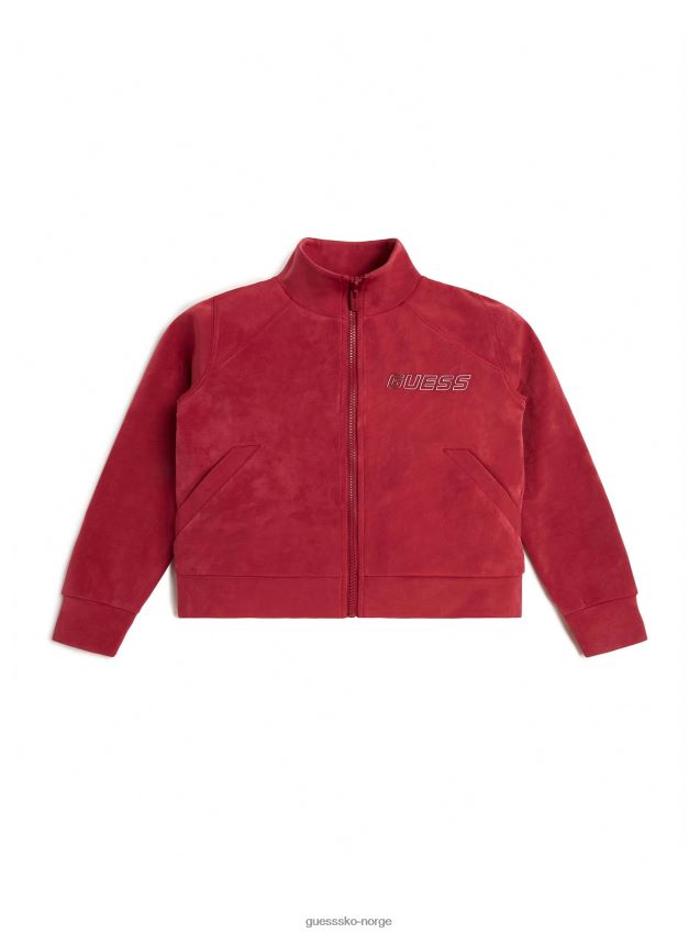 Guess aktiv jakke i imitert semsket skinn (4-14) lilla kronblad lilla kronblad pike F0LJ8011541