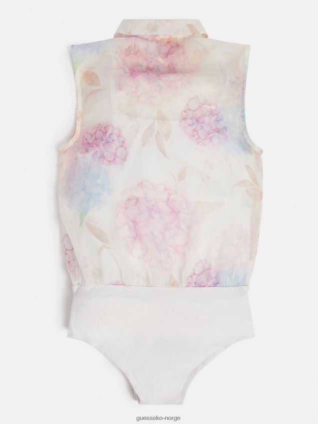 Guess all over print skjorte body multi rosa multi rosa pike F0LJ802361