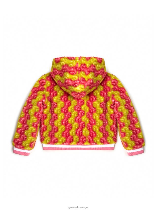 Guess ananas gul/portenho p vendbar flyjakke (7-16) ananas gul/portenho s pike F0LJ8011531