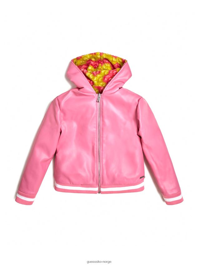 Guess ananas gul/portenho p vendbar flyjakke (7-16) ananas gul/portenho s pike F0LJ8011531