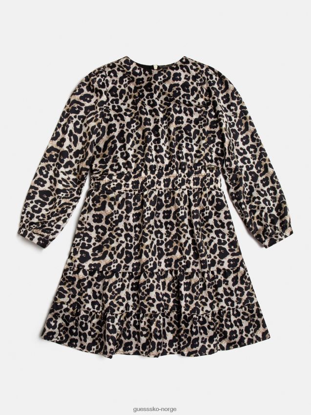 Guess animalier print kjole animalier dyrere pike F0LJ801843