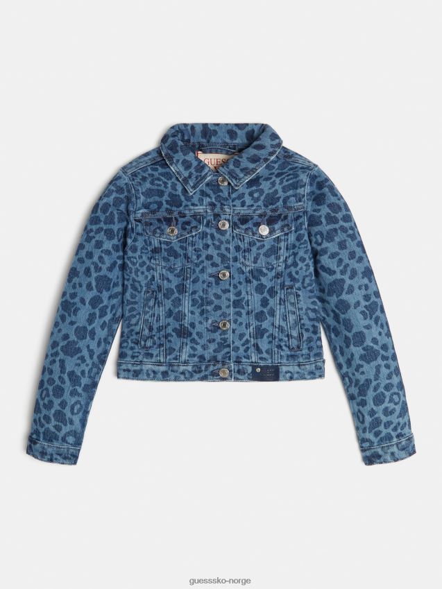 Guess blå dongerijakke blå pike F0LJ802020
