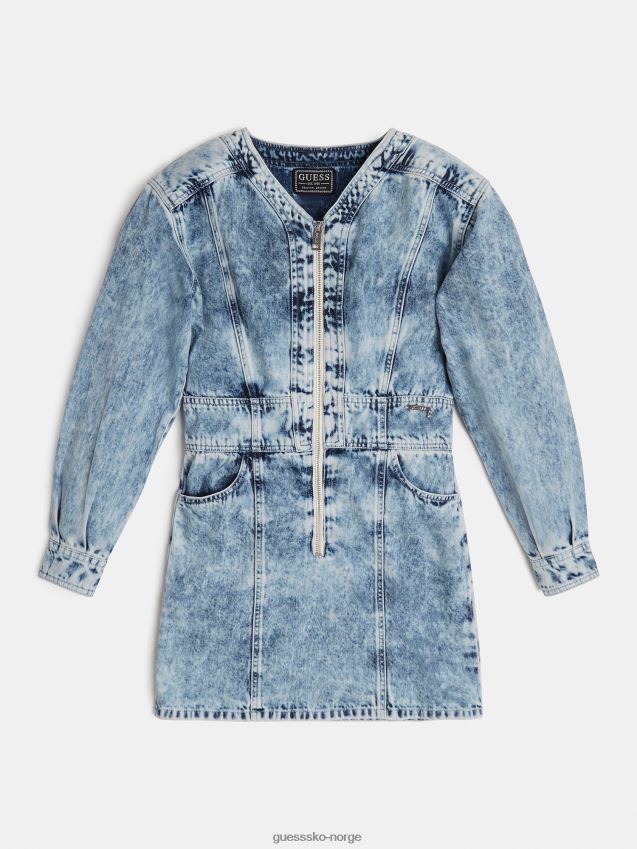 Guess denim kjole blå blå pike F0LJ801823