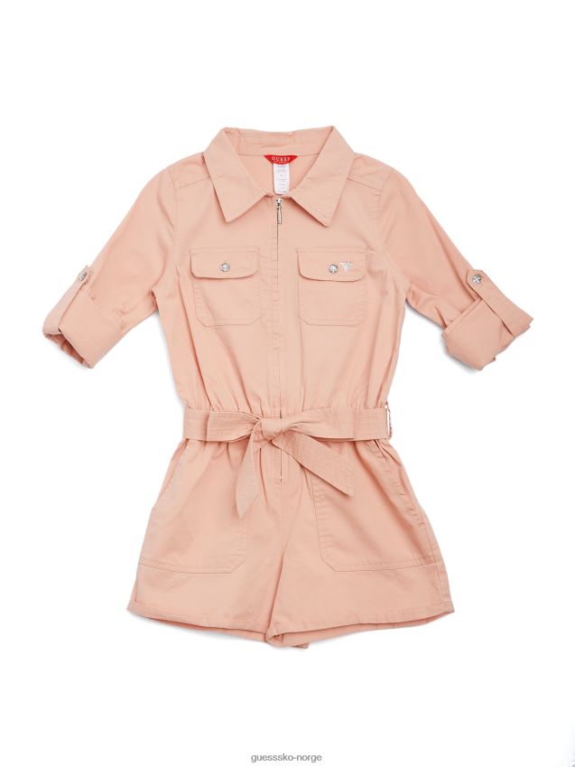 Guess desert denim romper (7-14) fersken fersken pike F0LJ809073