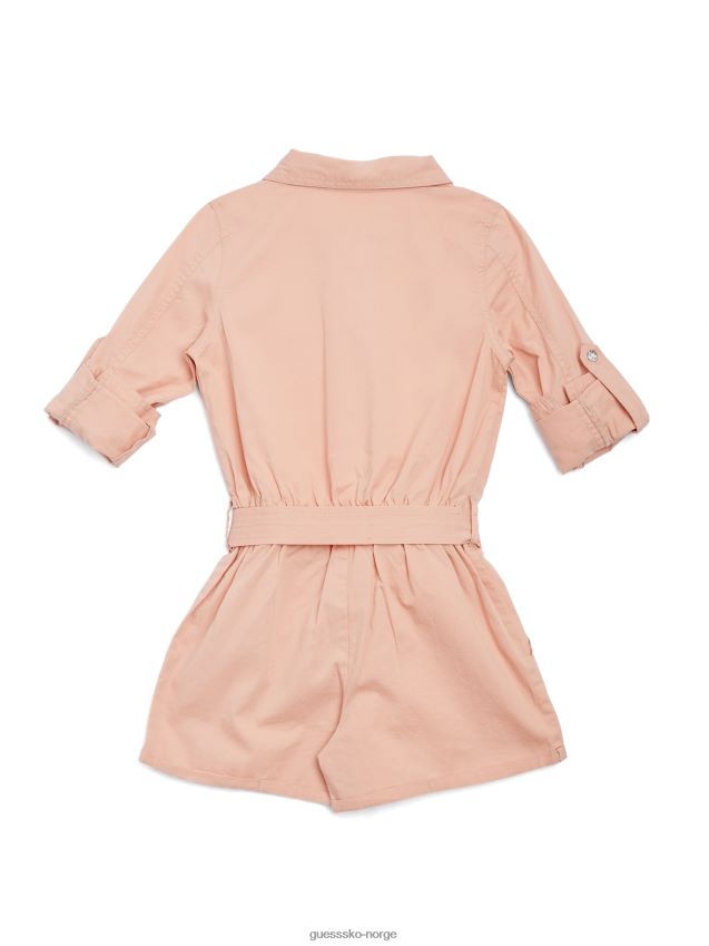 Guess desert denim romper (7-14) fersken fersken pike F0LJ809073