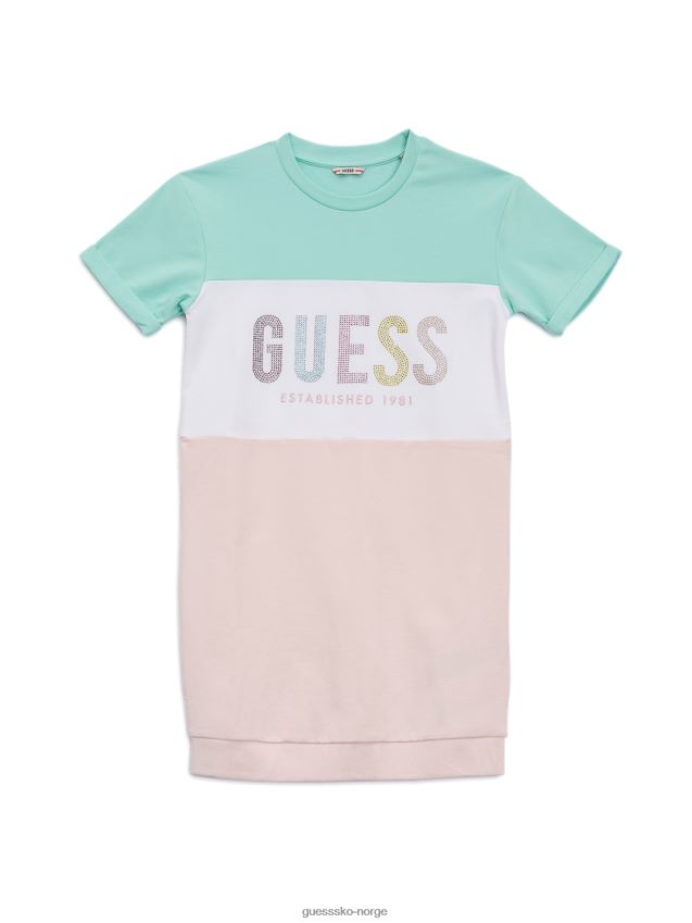 Guess fargeblokk logokjole (7-14) flerfargede sommertoner flerfargede sommertoner pike F0LJ8011234