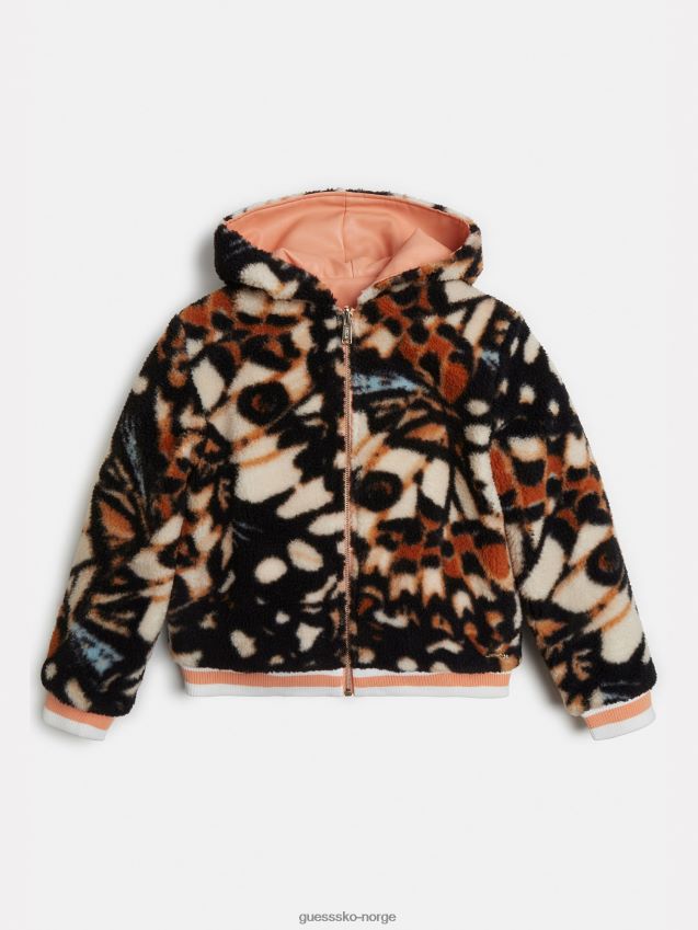 Guess flerfarget bombermønster i fuskepels flerfarget mønster pike F0LJ802052