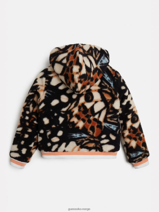 Guess flerfarget bombermønster i fuskepels flerfarget mønster pike F0LJ802052