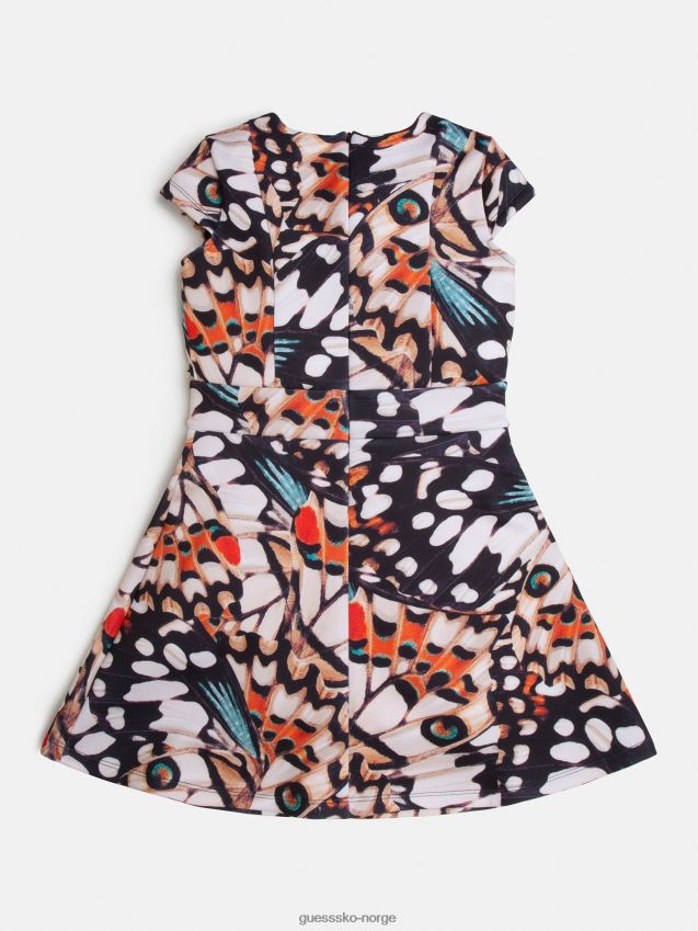 Guess flerfarget mønster over hele kjolen flerfarget mønster pike F0LJ802032