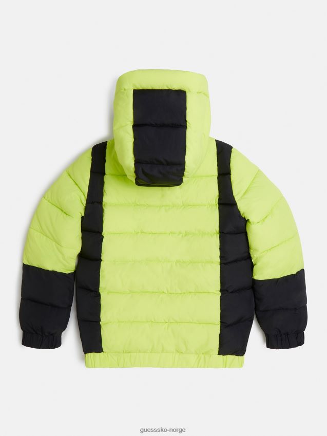 Guess front logo puffer grønn grønn pike F0LJ802034