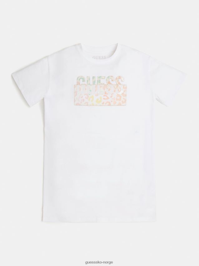 Guess front logo t-skjorte hvit ny hvit pike F0LJ801756