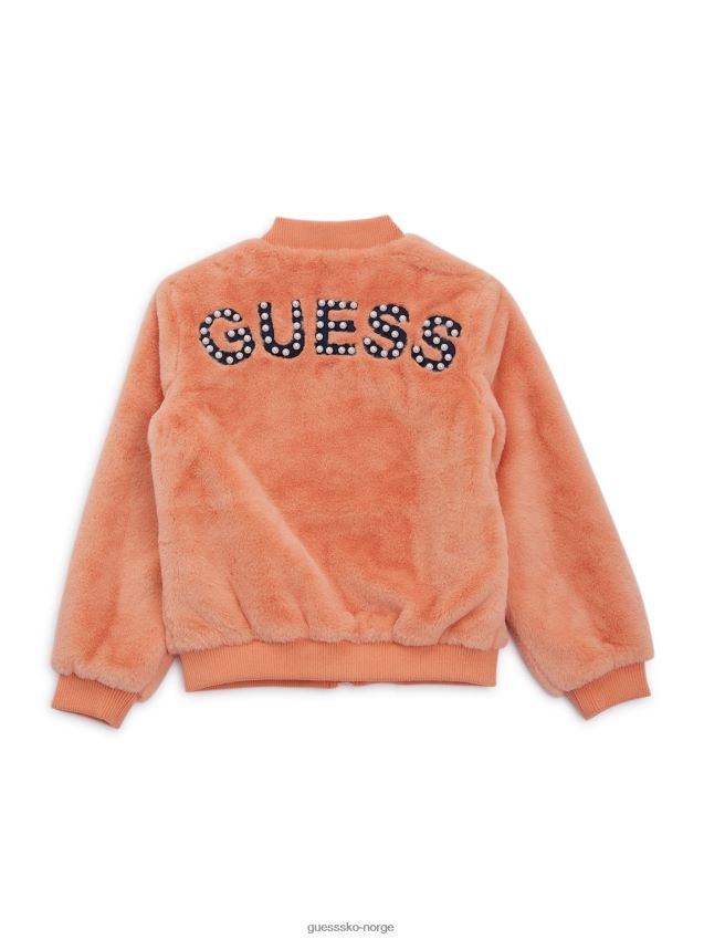 Guess fuji sunrise flyjakke i fuskepels (7-16) fuji soloppgang pike F0LJ8011479