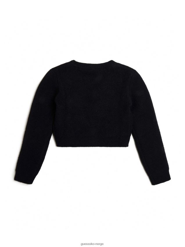 Guess fuzzy cardigan (716) kulsort kulsvart pike F0LJ8011311