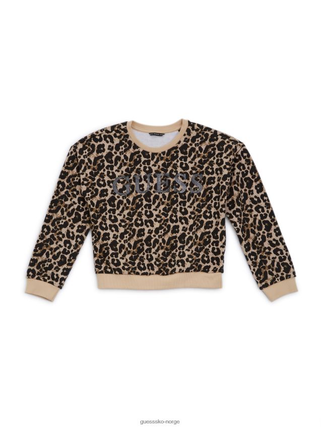 Guess genser med glitterlogo (7-16) p899 s899 pike F0LJ8011215