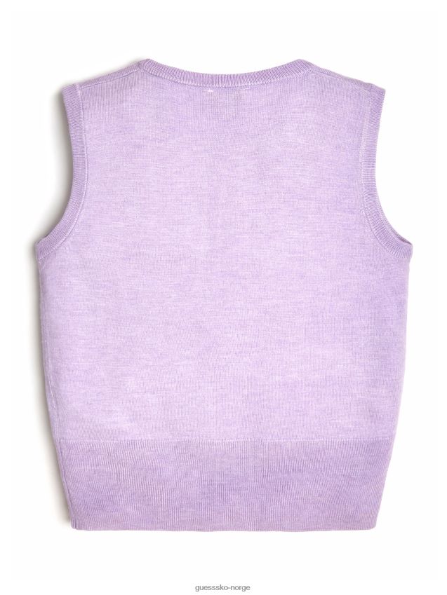 Guess genser skjorte (7-14) ny lys lilla ny lys syrin pike F0LJ8011151