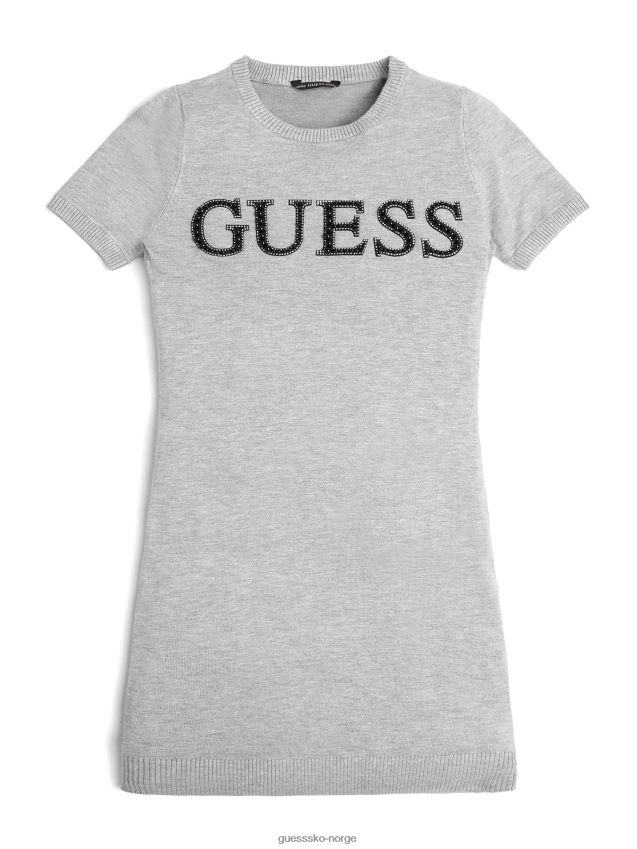 Guess genserkjole med lys steinlyng med logo (7-14) lys steinlyng pike F0LJ8011573