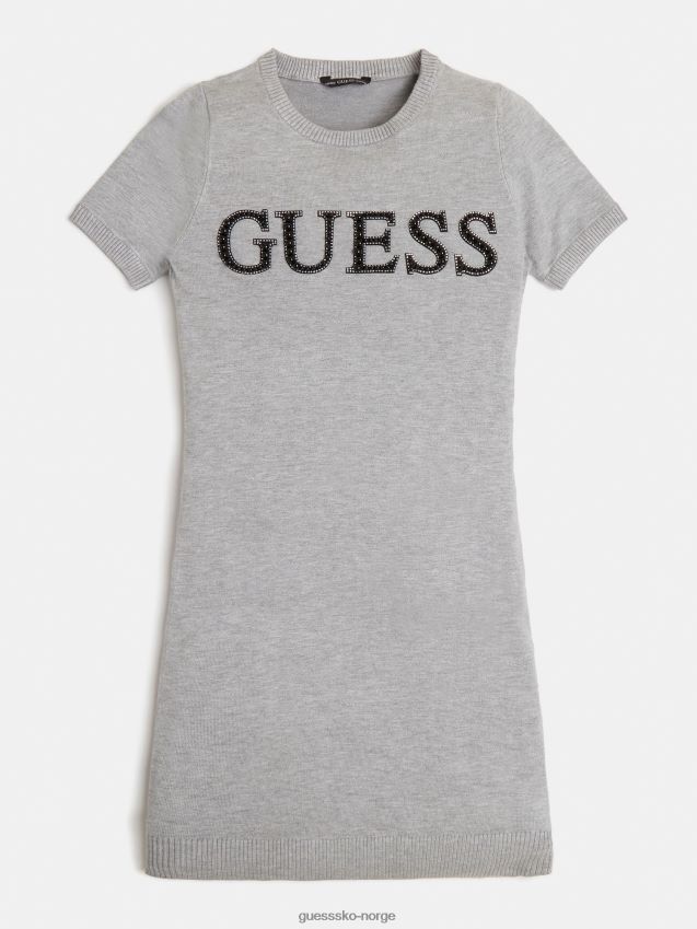 Guess grå multi front logokjole grå multi pike F0LJ801819