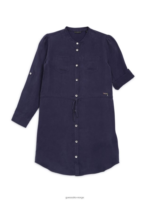 Guess hemmelig blå skjortekjole (7-16) hemmelig blå pike F0LJ8011577