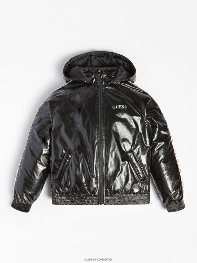 Guess hette polstret puffer svart svart pike F0LJ801760