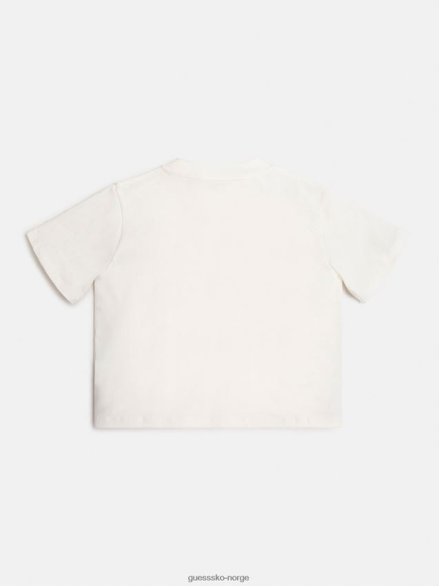 Guess hvit foran logo t-skjorte ny hvit pike F0LJ801852