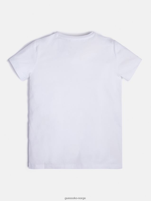 Guess hvit foran logo t-skjorte ny mote hvit pike F0LJ802234