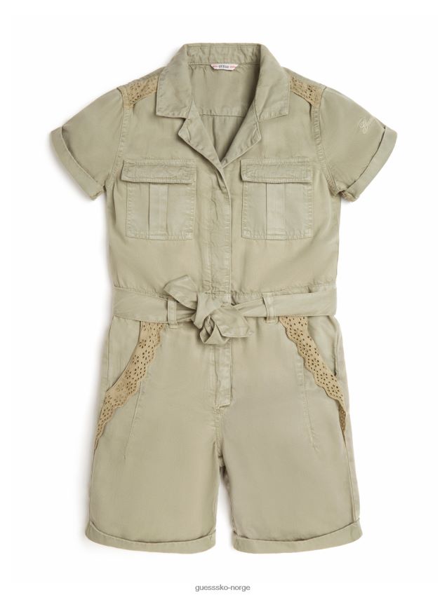 Guess øko blonde trim bukse (7-14) lett matcha lett matcha pike F0LJ8011581